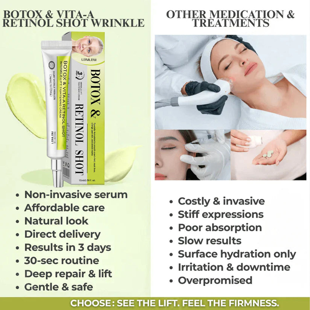 👏🌿Proudly Made in the USA💫LBMLBM® Advanced Peptide Botox-Style + Vita-A Retinol Lifting Renewal Cream – Today Only 70% OFF