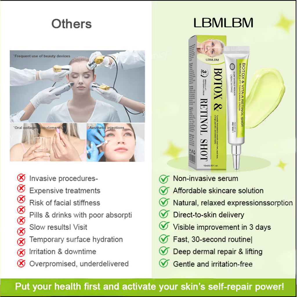 👏🌿Proudly Made in the USA💫LBMLBM® Advanced Peptide Botox-Style + Vita-A Retinol Lifting Renewal Cream – Today Only 70% OFF