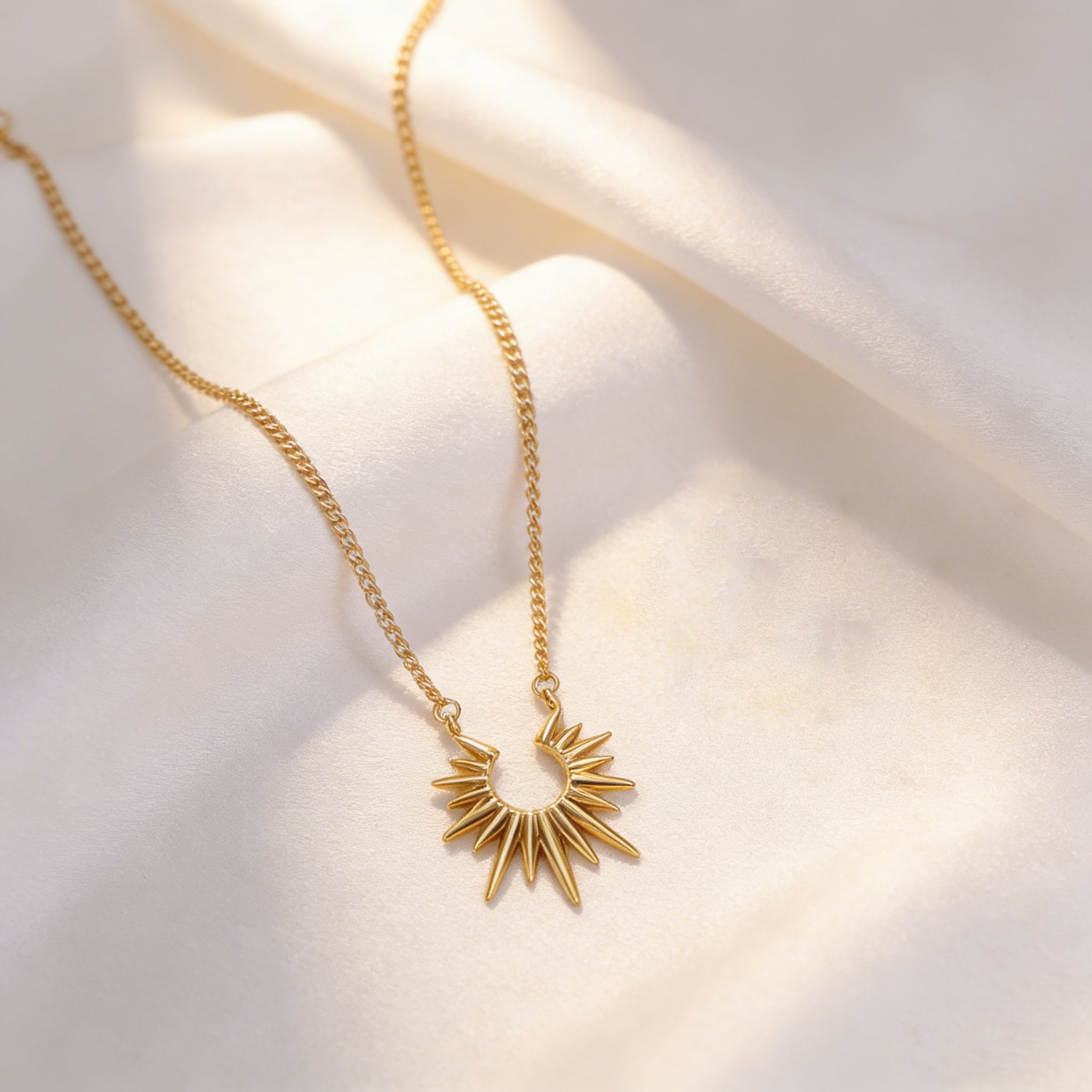 Sun Flower Stainless Steel Necklace