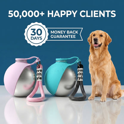 Portable Dog Water Bottle with Bowl 🐾
