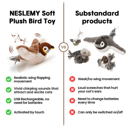🎁 Holiday Offer! LBMLBM Soft Plush Bird Toy, Cozy