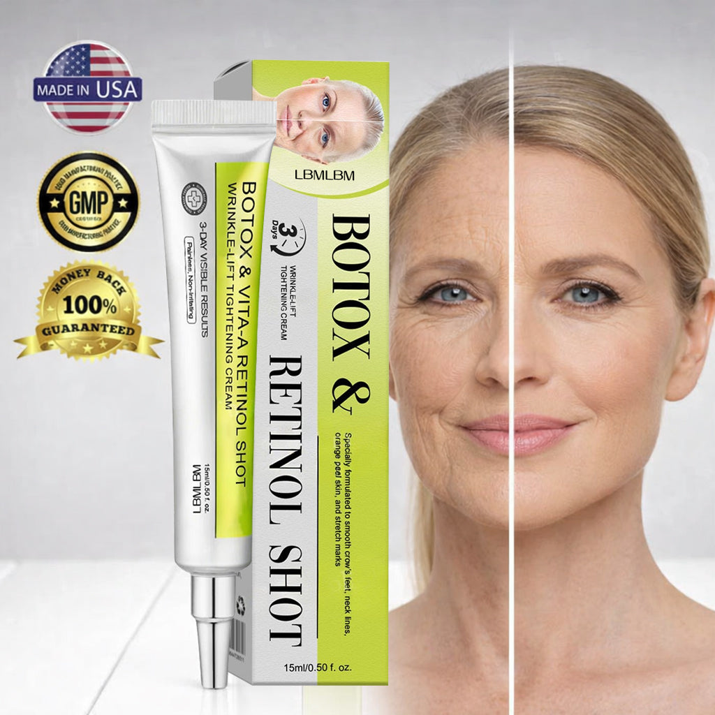 👏🌿Proudly Made in the USA💫LBMLBM® Advanced Peptide Botox-Style + Vita-A Retinol Lifting Renewal Cream – Today Only 70% OFF