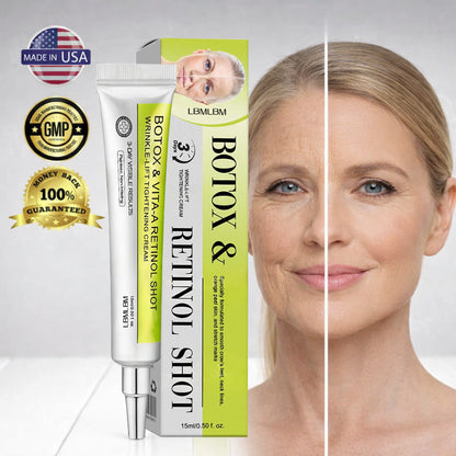 👏🌿Proudly Made in the USA💫LBMLBM® Advanced Peptide Botox-Style + Vita-A Retinol Lifting Renewal Cream – Today Only 70% OFF