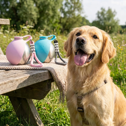 Portable Dog Water Bottle with Bowl 🐾
