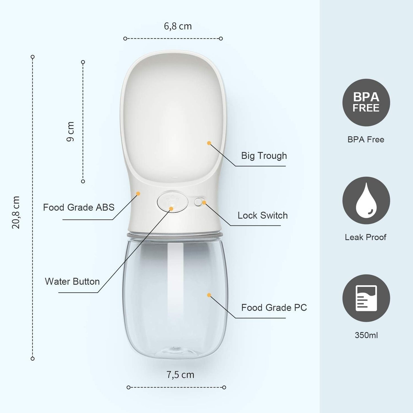 ✨Portable Pet Travel Water Bottle for Cats and Dogs