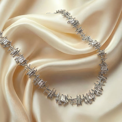 Vintage Braided Gemstone Choker