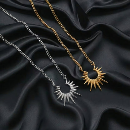 Sun Flower Stainless Steel Necklace