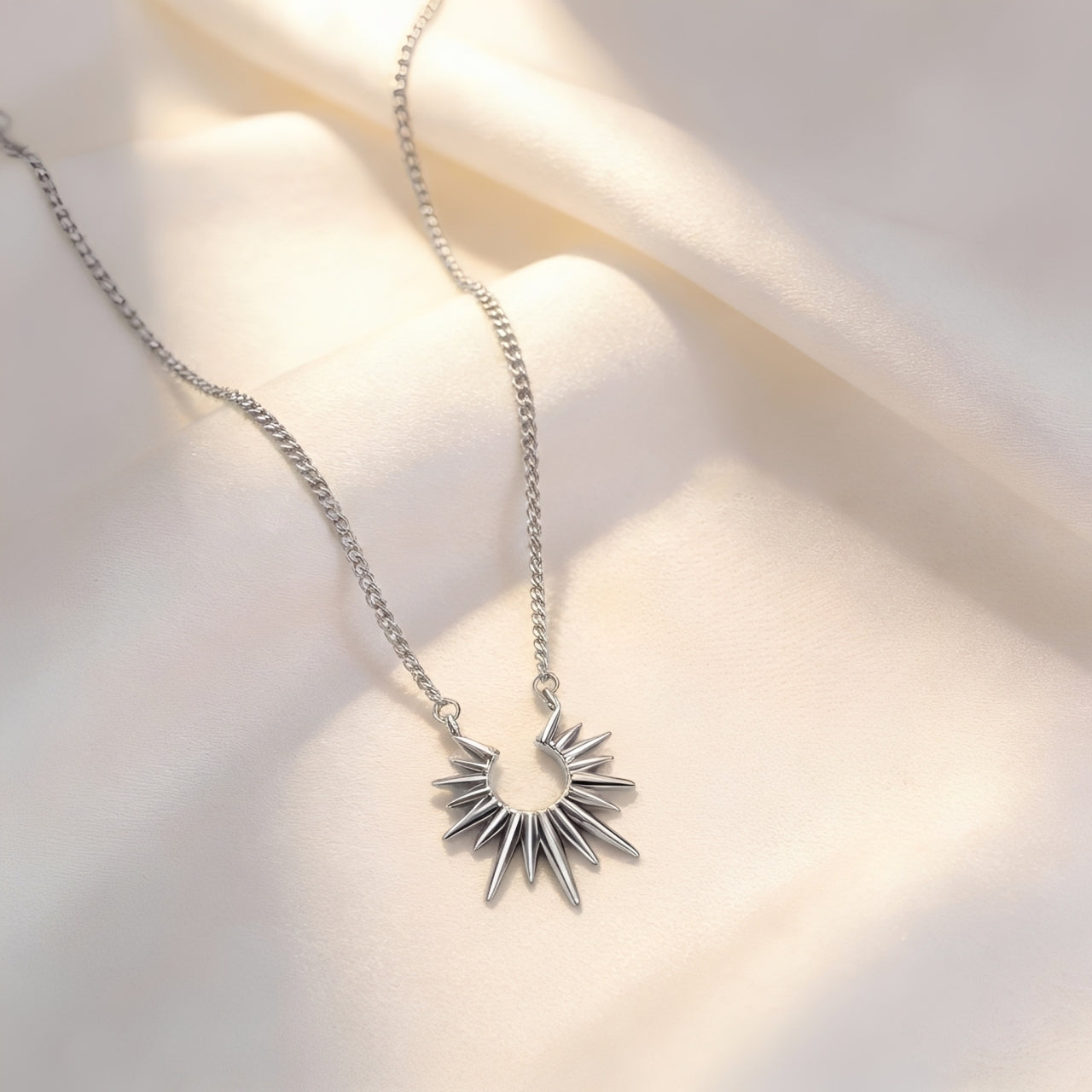 Sun Flower Stainless Steel Necklace