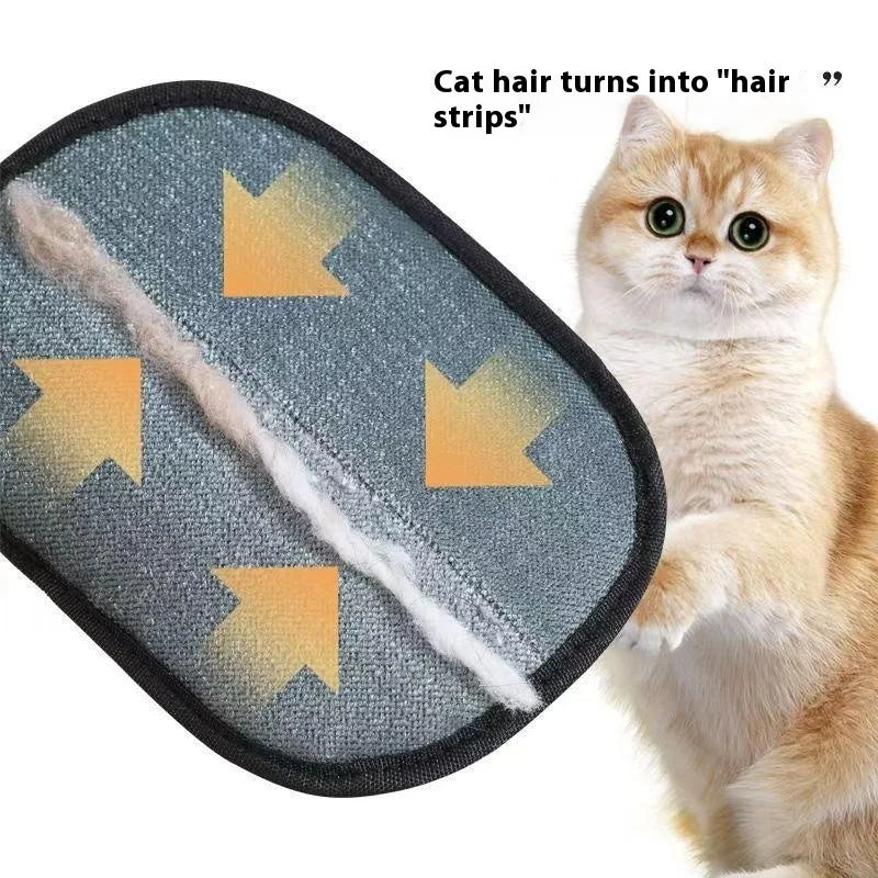 Pet Hair Remover Electrostatic Gloves Two-Way Brush Sticky Hair Remover Cat Hair Dog Hair Glover Grooming Removal Cleaning
