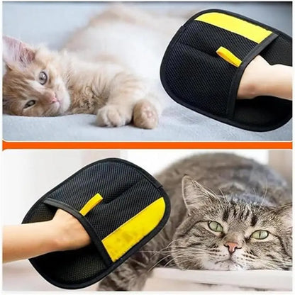 Pet Hair Remover Electrostatic Gloves Two-Way Brush Sticky Hair Remover Cat Hair Dog Hair Glover Grooming Removal Cleaning