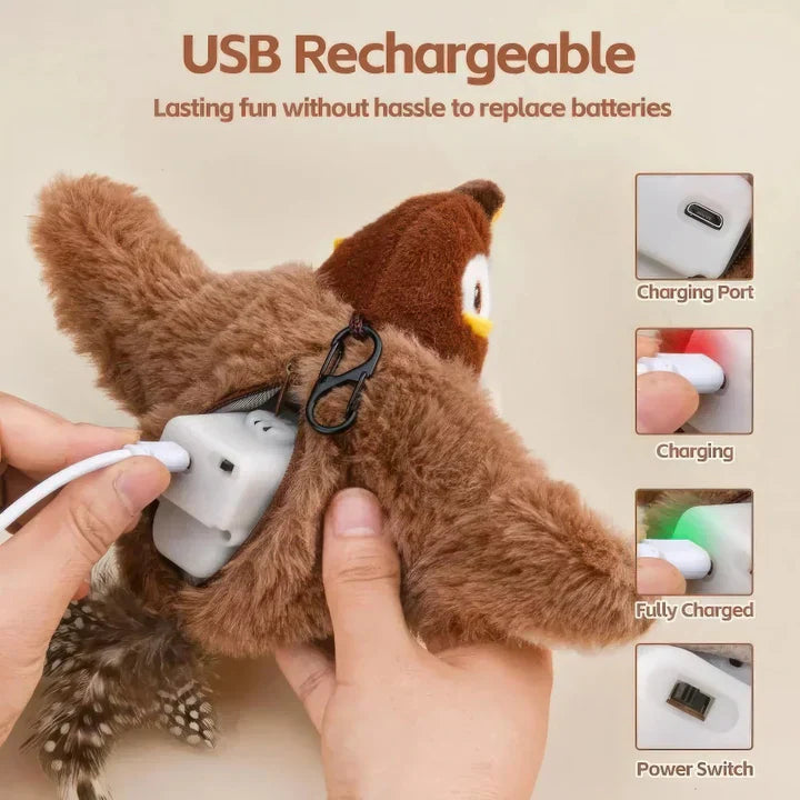 🎁 Holiday Offer! LBMLBM Soft Plush Bird Toy, Cozy